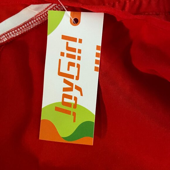 NWT JOYGIRL TENNIS SKORT WITH POCKET AND FRONT AND BACK ACCENTS RED SMALL - Picture 6 of 6